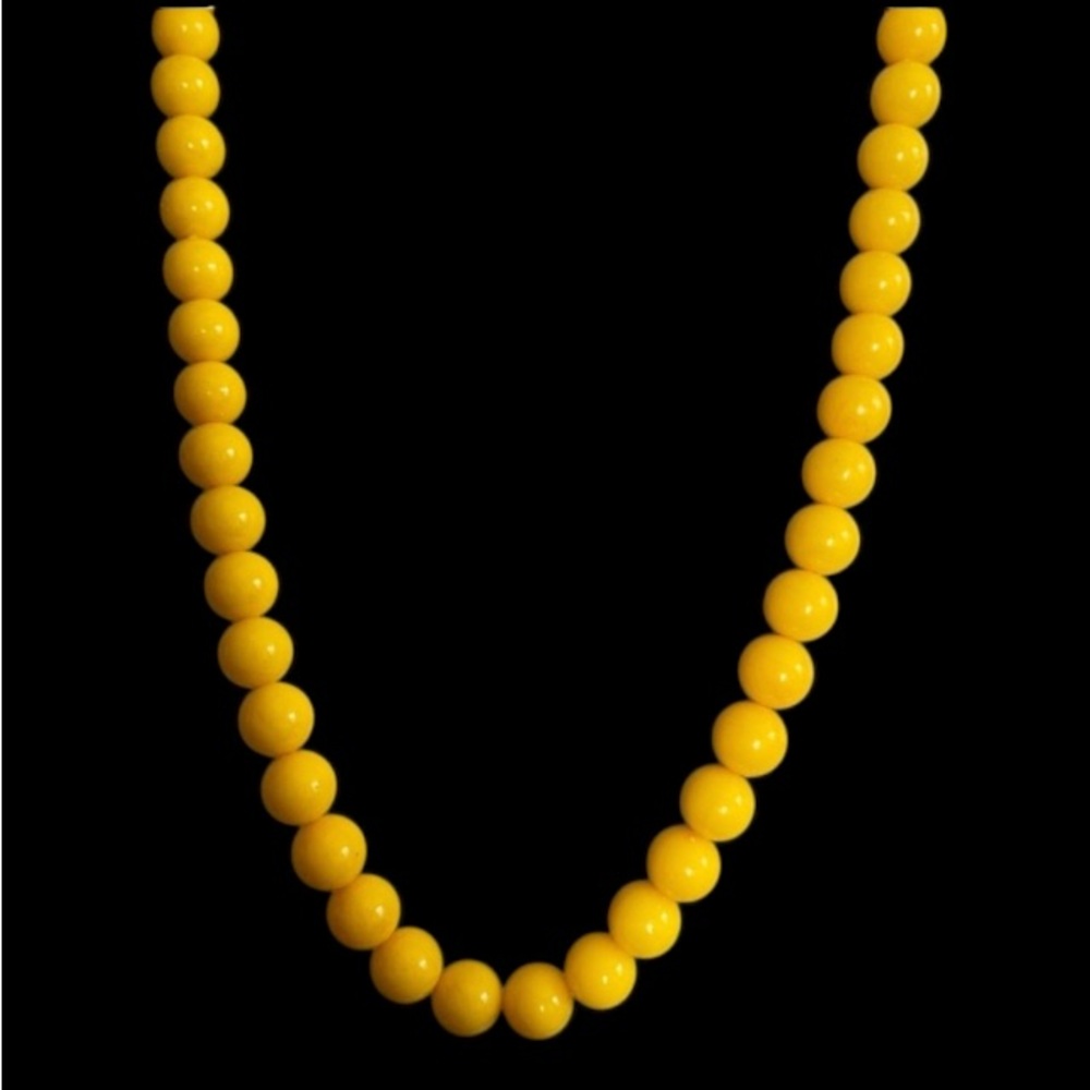 Statement Necklace, yellow, Vintage